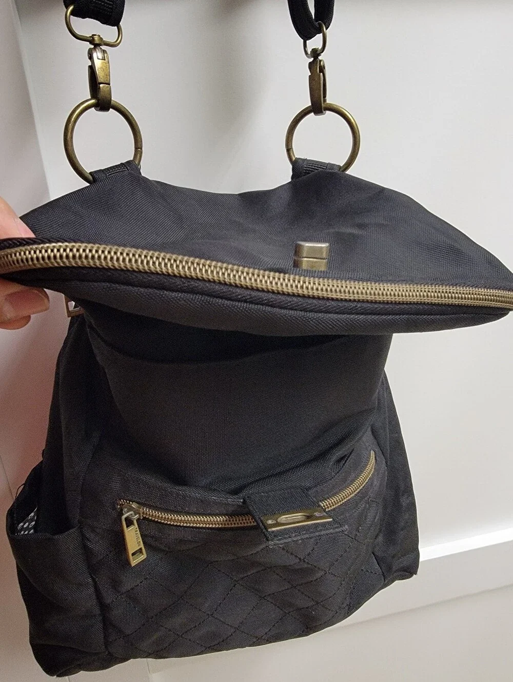 Travelon Black Quilted Crossbody  - Classic Everyday Bag